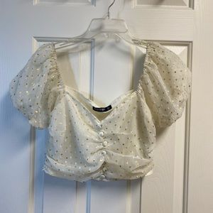 • Nasty Gal • Cropped Starry Top